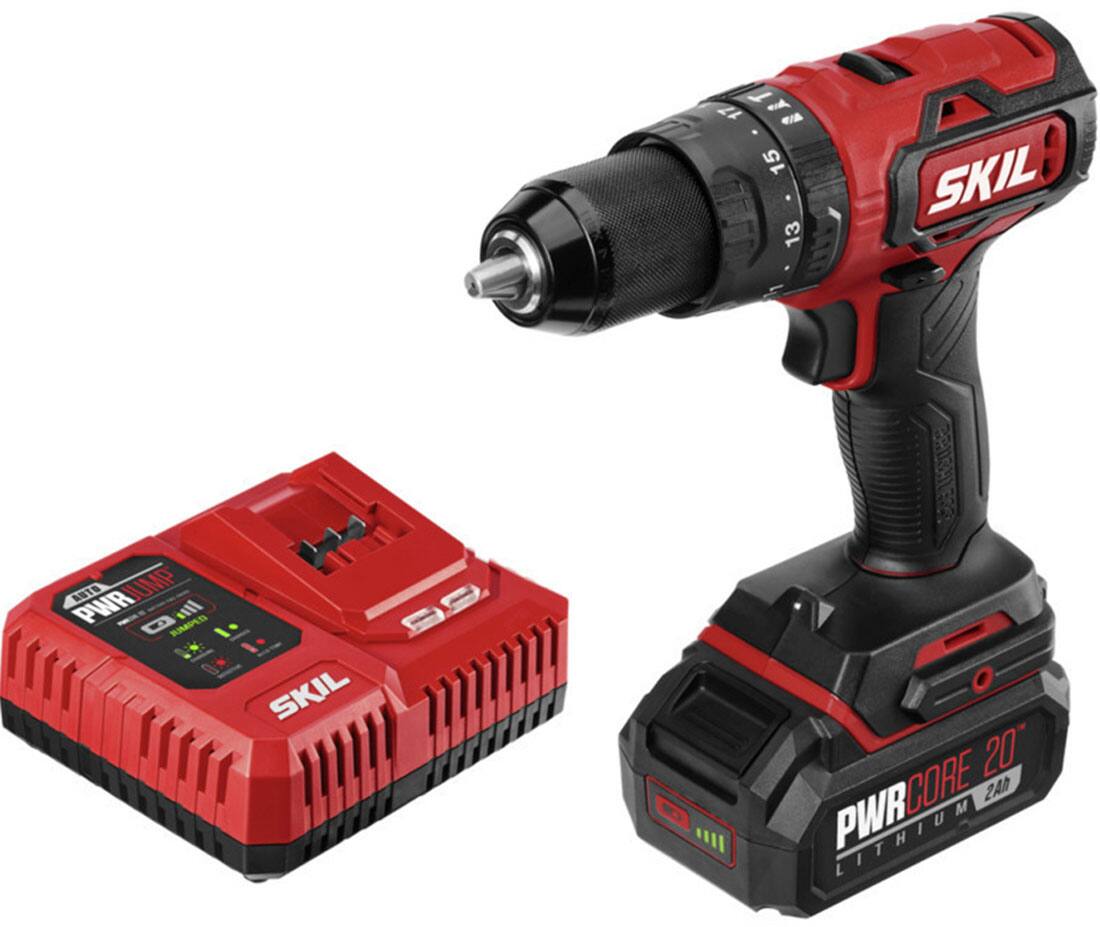 Best Buy: Skil PWR CORE 20 Brushless 20V 1/2-In Hammer Drill Kit With ...