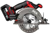 Skil - PWR CORE 20 Brushless 20V 6-1/2-In Circular Saw Kit with 4.0 Ah Battery and PWR JUMP Charger - Black/Red