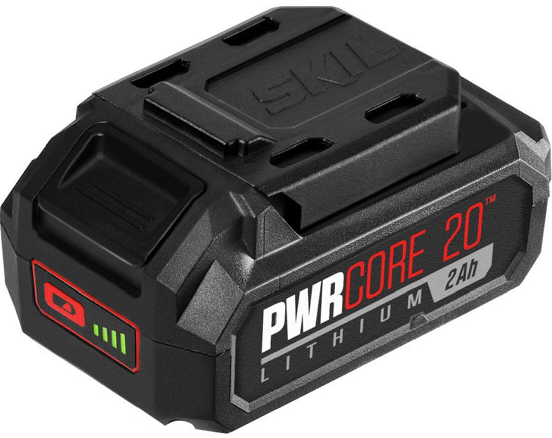Alt View 1. Skil - PWR CORE 20 20V 2.0Ah Lithium Battery with PWR ASSIST Mobile Charging - Red/Black.