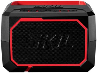 Skil - PWR CORE 20V Portable Bluetooth Speaker with USB port, phone cradle, and auxiliary input - Red/Black - Front_Zoom