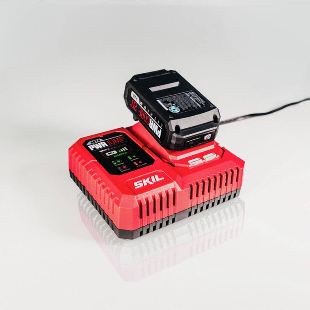 Alt View 15. Skil - PWR CORE 20 Brushless 20V Jigsaw Kit with Battery and PWR JUMP Charger - Red.