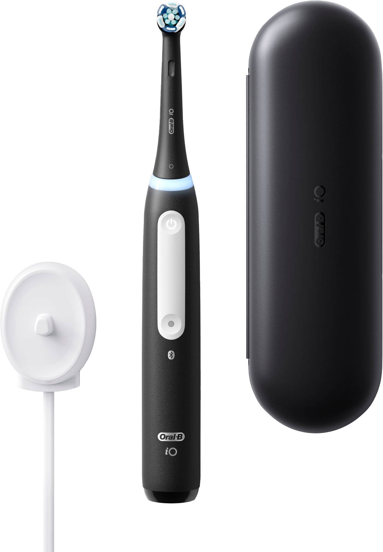 Alt View 16. Oral-B - iO Series 4 Rechargeable Electric Toothbrush w/Brush Head - Black.