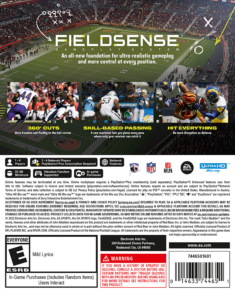 Madden NFL 23 Standard Edition PlayStation 5 74465 - Best Buy