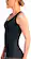 Left. Tommie Copper - Women's Lower Back Support Tank - Black.