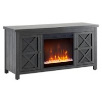 Camden&Wells - Colton Crystal Fireplace TV Stand for Most TVs up to 55" - Charcoal Gray - Angle_Zoom
