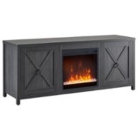 Camden&Wells - Granger Crystal Fireplace TV Stand for Most TVs up to 65" - Charcoal Gray - Angle_Zoom