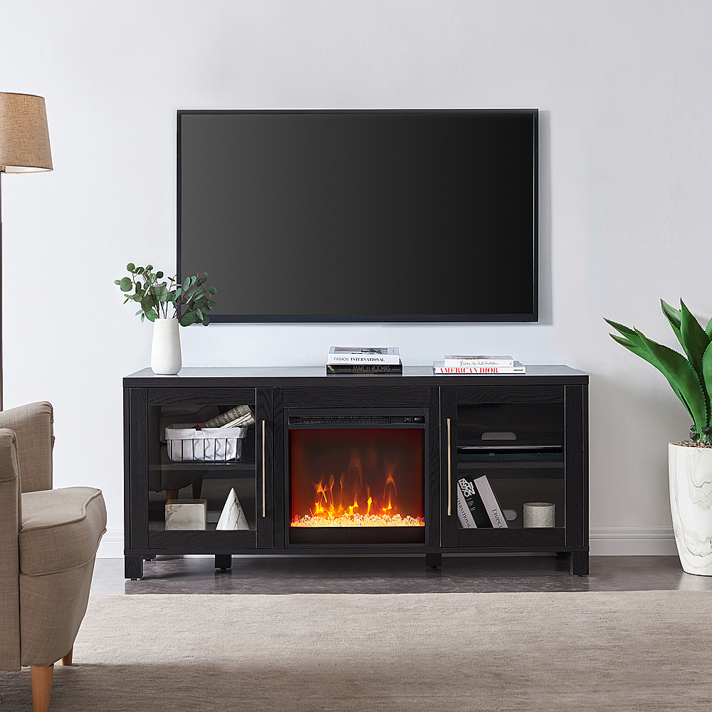 Best Buy: Camden&Wells Quincy Crystal Fireplace TV Stand for Most TVs ...