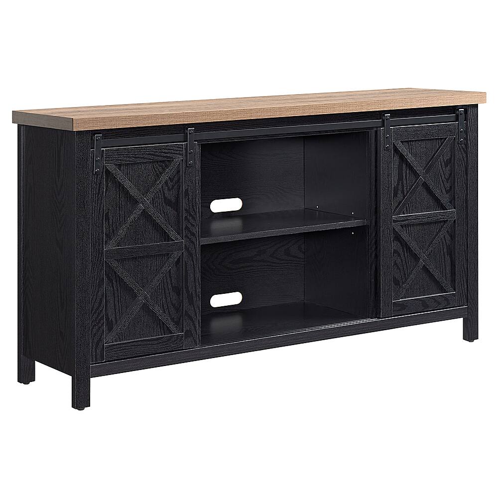 Angle View: Camden&Wells - Elmwood TV Stand for Most TVs up to 65" - Black Grain/Golden Brown