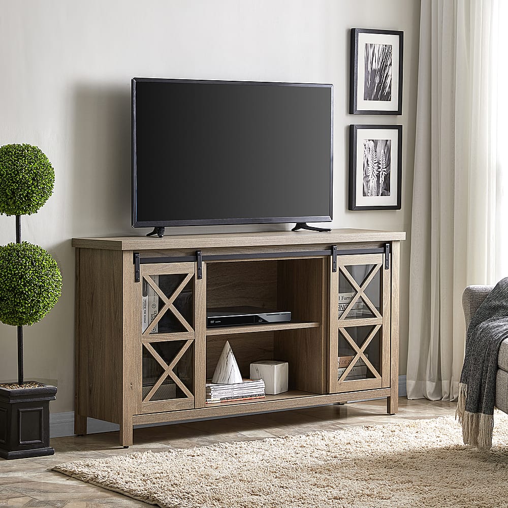 Camden&Wells – Clementine TV Stand for Most TVs up to 65″ – Antiqued Gray Oak Sansujyuku sansujyuku.com