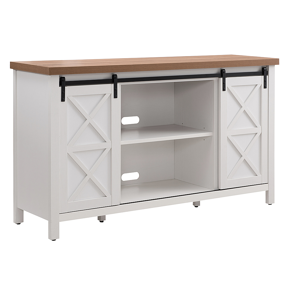 Angle View: Camden&Wells - Elmwood TV Stand for Most TVs up to 65" - White/Golden Oak