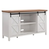 Camden&Wells - Elmwood TV Stand for Most TVs up to 65" - White/Golden Oak - Angle_Zoom