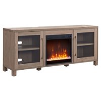 Camden&Wells - Quincy Crystal Fireplace TV Stand for Most TVs up to 65" - Antiqued Gray Oak - Angle_Zoom