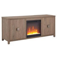 Camden&Wells - Juniper Crystal Fireplace TV Stand for Most TVs up to 65" - Antiqued Gray Oak - Angle_Zoom
