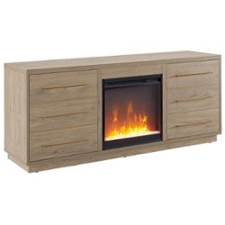 Camden&Wells - Greer Crystal Fireplace TV Stand for Most TVs up to 65" - Antiqued Gray Oak - Angle_Zoom