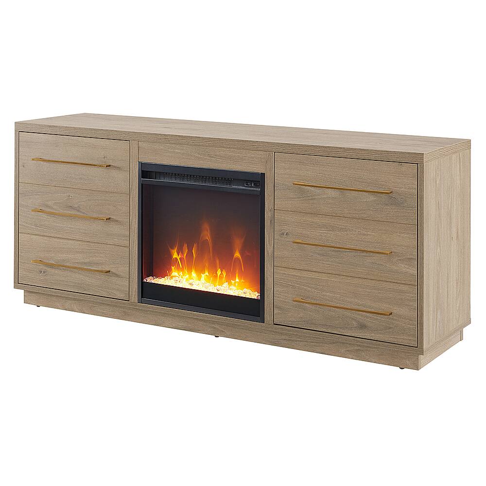 Best Buy Camden&Wells Greer Crystal Fireplace TV Stand for Most TVs up