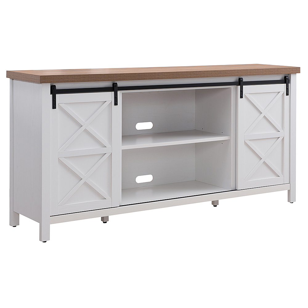 Angle View: Camden&Wells - Elmwood TV Stand for Most TVs up to 75" - White/Golden Oak