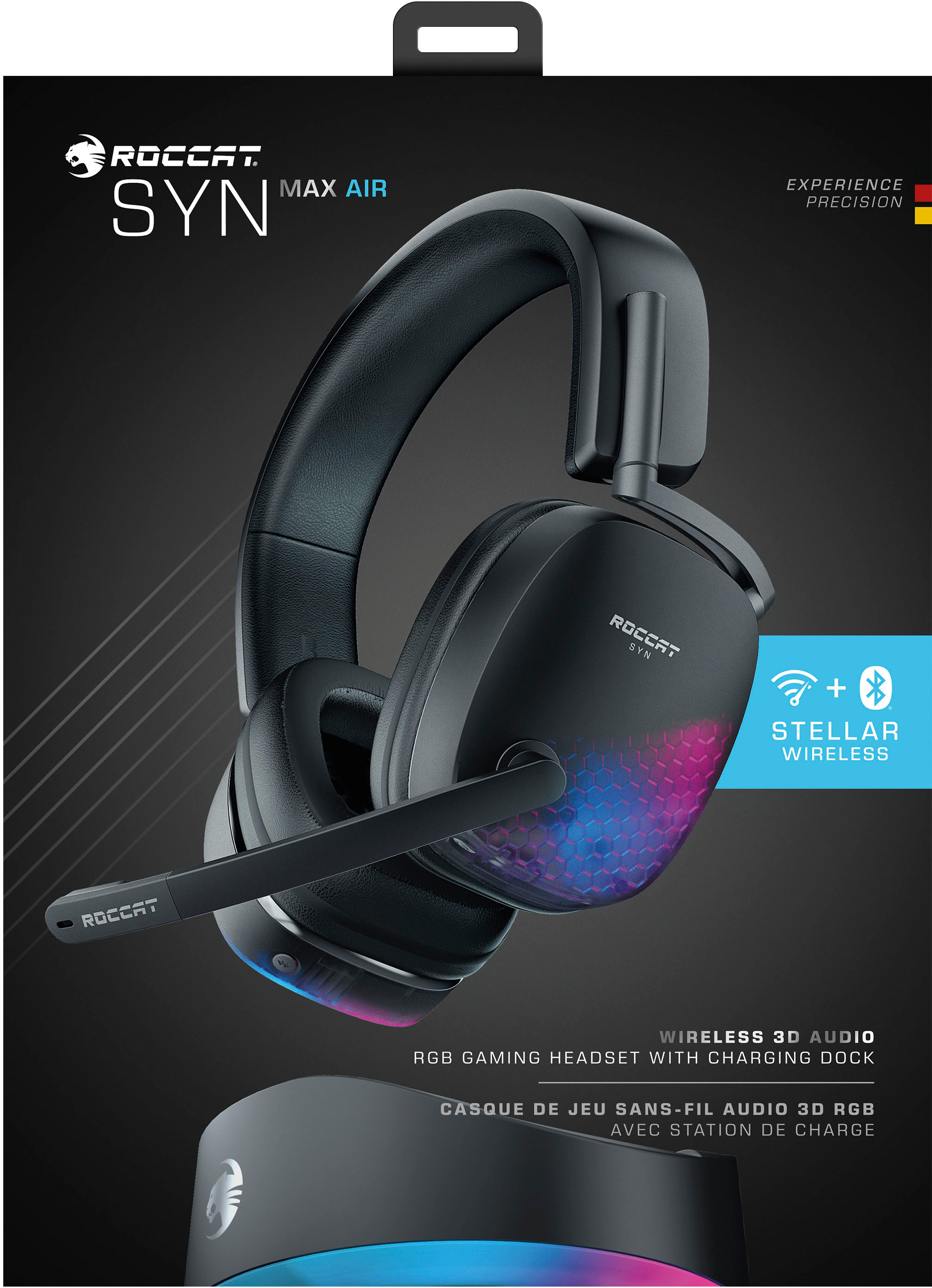 PC Wireless - Max Black ROC-14-155-01 Headset Buy Gaming Air SYN for ROCCAT Best