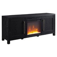 Camden&Wells - Chabot Crystal Fireplace TV Stand for Most TVs up to 65" - Black Grain - Angle_Zoom