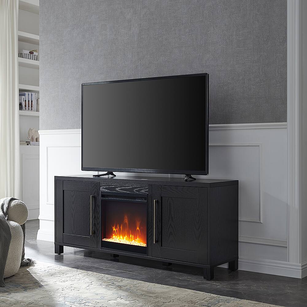 Camden&Wells – Chabot Crystal Fireplace TV Stand for Most TVs up to 65″ – Black Grain Sansujyuku sansujyuku.com