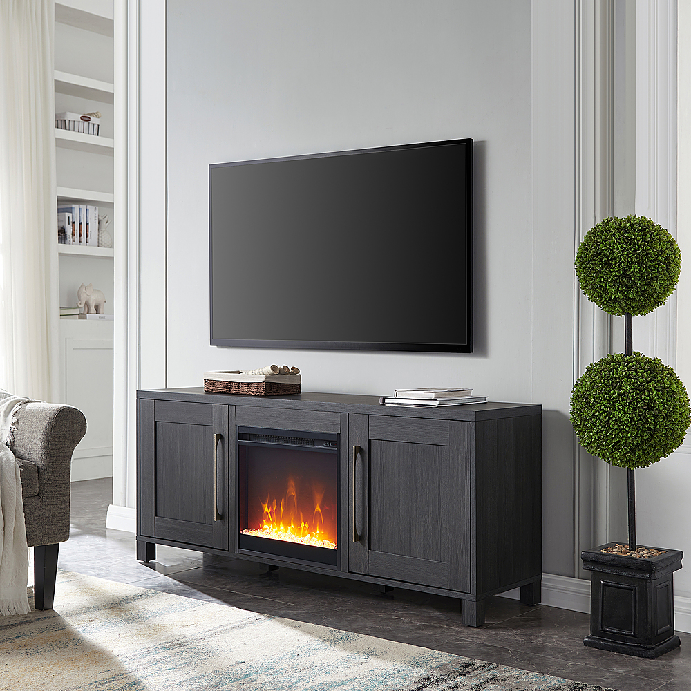 Camden&Wells Chabot Crystal Fireplace TV Stand for TVs up to 65 ...