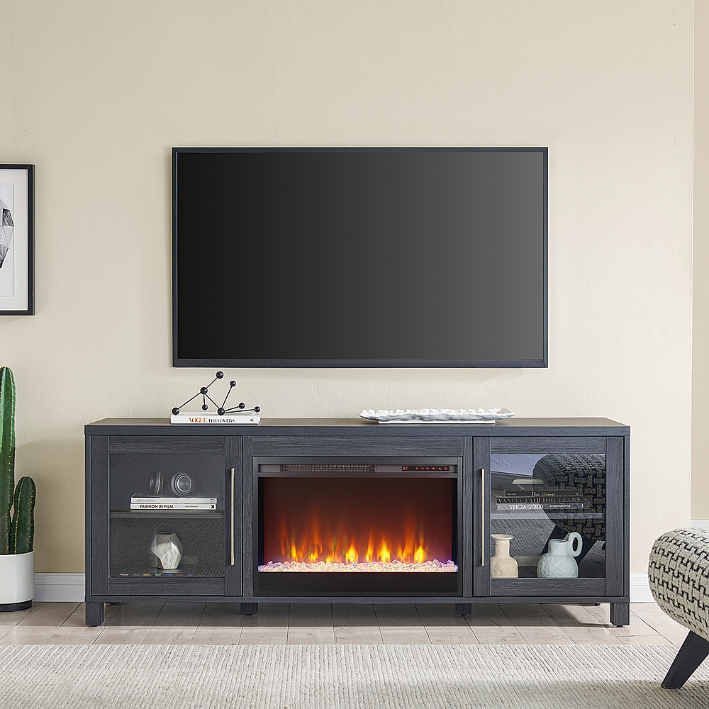 Camden&Wells Quincy Crystal Fireplace TV Stand for TVs up to 75 ...