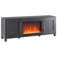 Camden&Wells - Chabot Crystal Fireplace TV Stand for TVs up to 80" - Charcoal Gray - Angle_Zoom