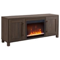 Camden&Wells - Chabot Crystal Fireplace TV Stand for TVs up to 65" - Alder Brown - Angle_Zoom
