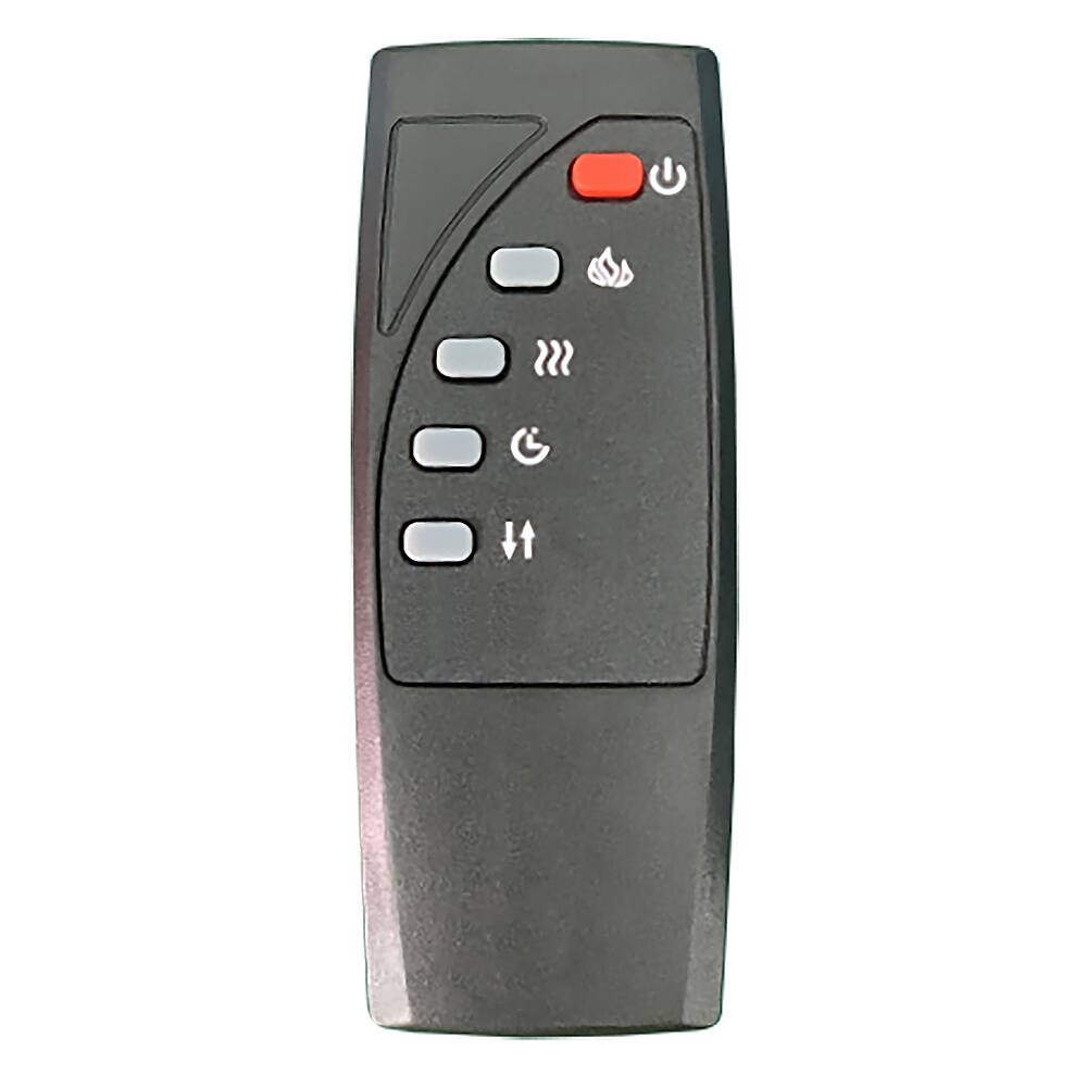 Camden&Wells Quincy Log Fireplace TV Stand for TVs up to 75" White