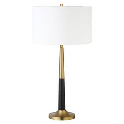 Camden&Wells - Lyon Table Lamp - Brass/Matte Black - Front_Zoom