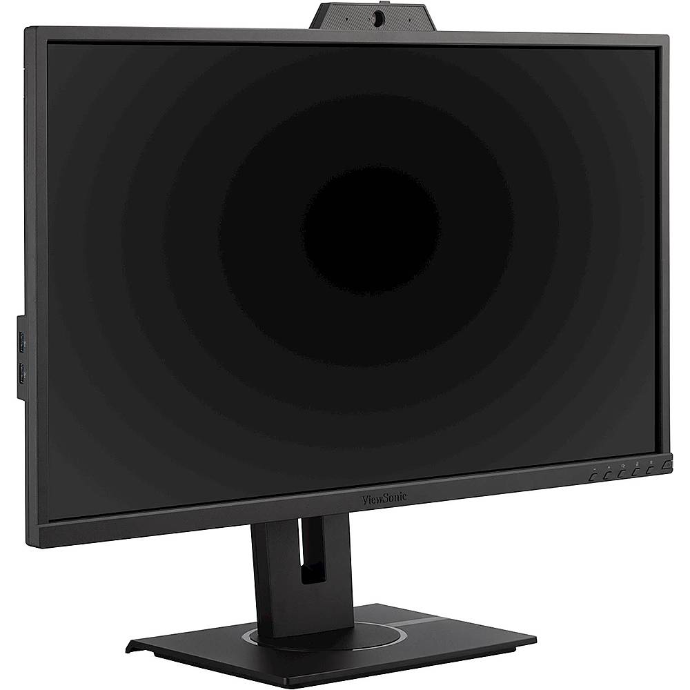 Angle View: ViewSonic - 27 LCD FHD Monitor (DisplayPort VGA, USB, HDMI) - Black