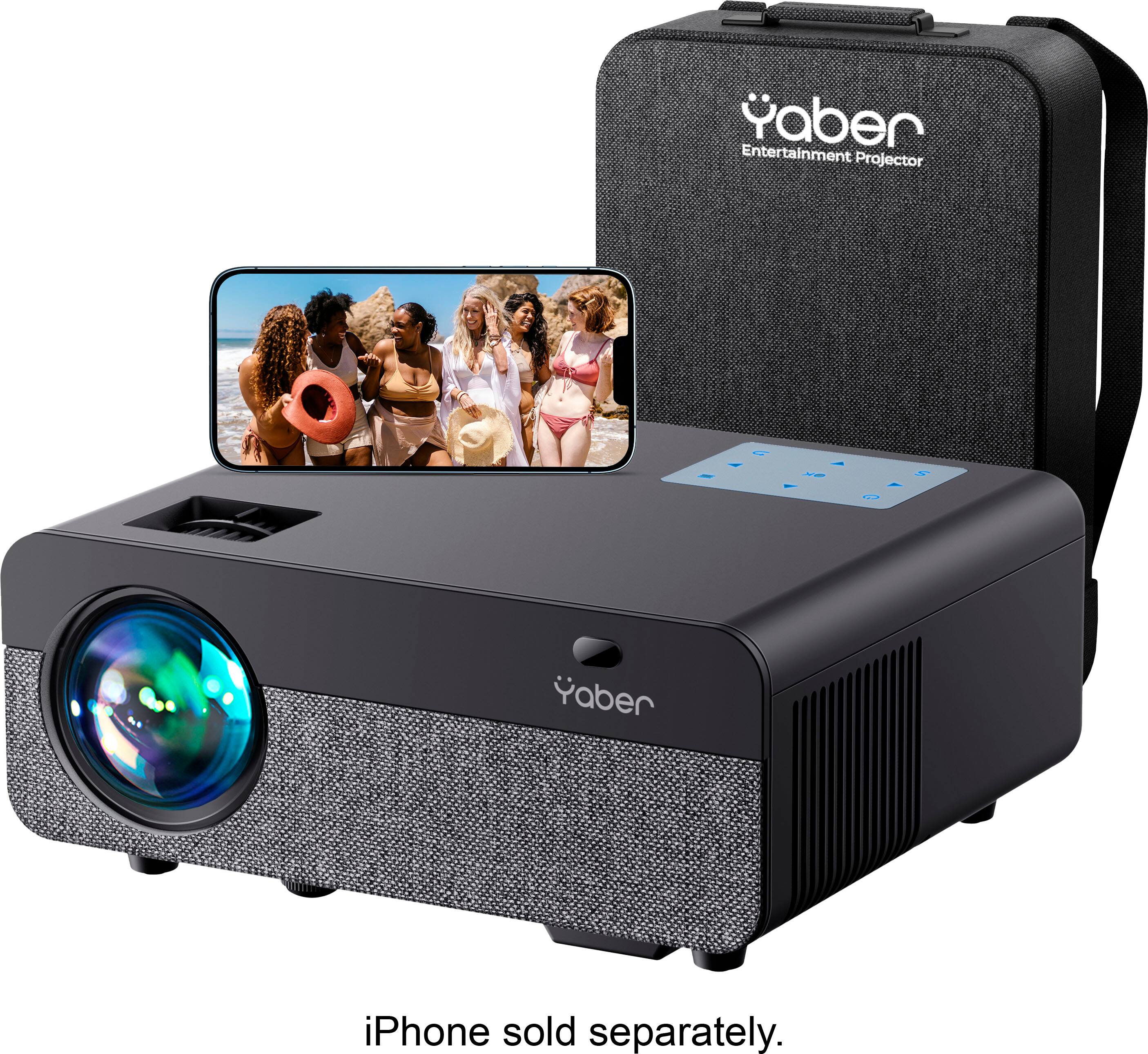 Yaber Entertainment Projector. iPhone sold separately.