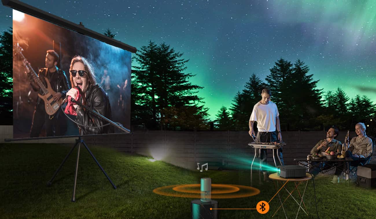 Alt View 36. Yaber - Yaber - Buffalo Pro U9 Native 1080P Entertainment LCD Projector - Black.