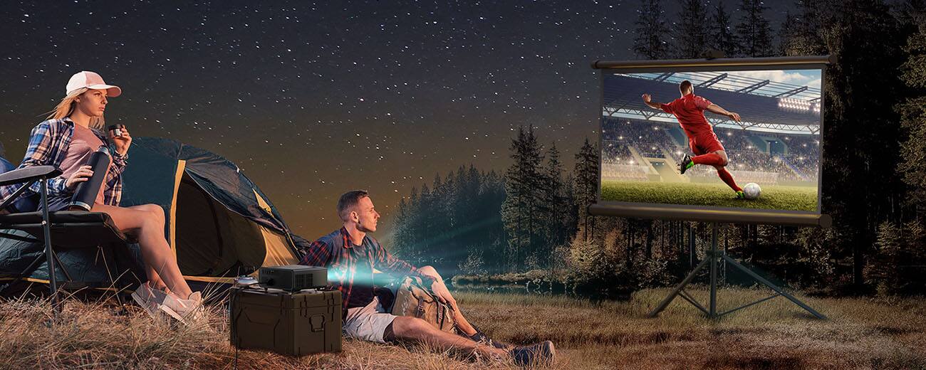 Alt View 23. Yaber - Yaber - Buffalo Pro U9 Native 1080P Entertainment LCD Projector - Black.