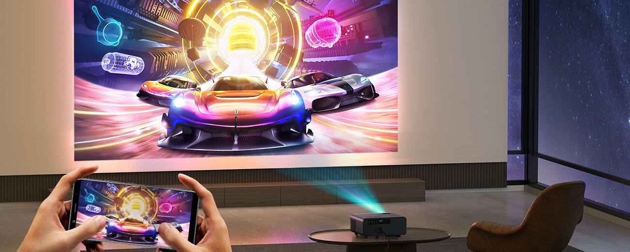 Alt View 27. Yaber - Yaber - Buffalo Pro U9 Native 1080P Entertainment LCD Projector - Black.