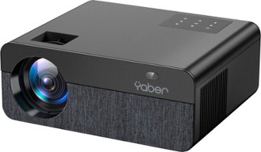 Yaber - Buffalo Pro U9 1080P Wireless Entertainment Projector with Bonus Screen - Black - Front_Zoom