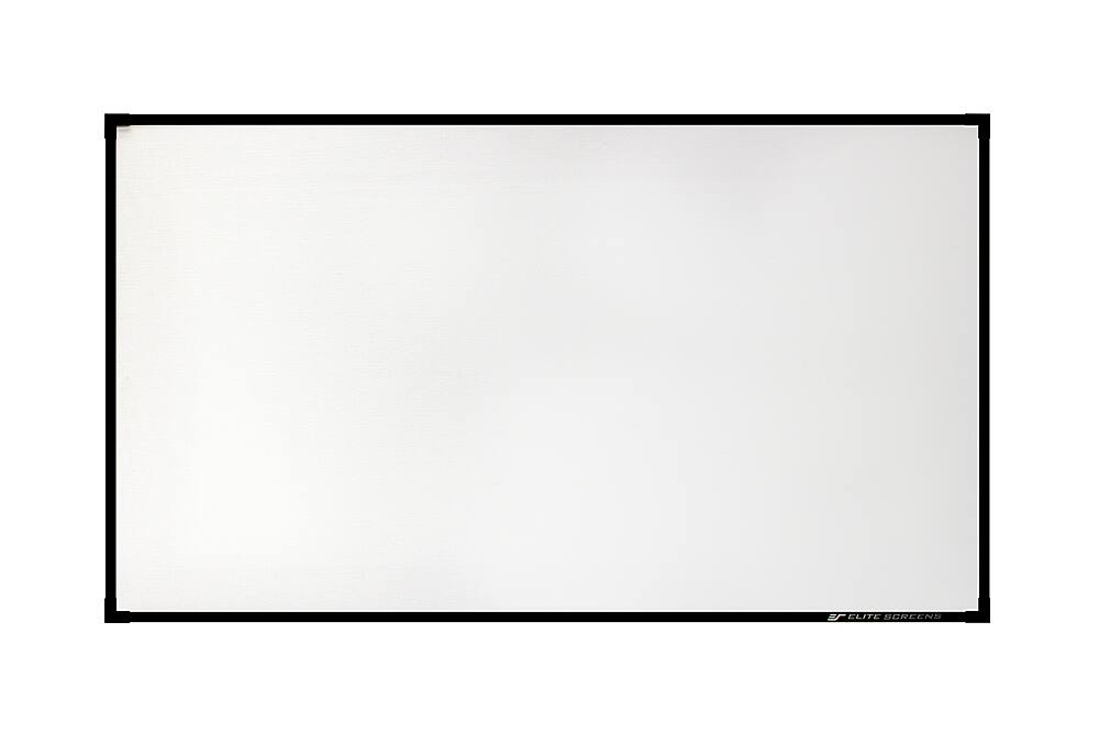Front. Elite Screens - Aeon Acoustic Pro 165" Home Theater Fixed Projector Screen - Black.