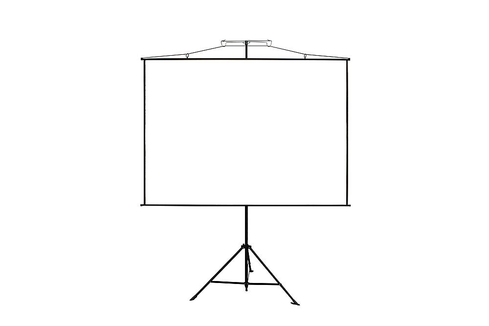 Front. Elite Screens - Yardmaster Sport. 110" Outdoor Self Standing Projector Screen - Black.