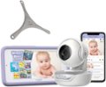 Hubble Connected - Nursery Pal Premium with Hubble Grip 5" HD Smart Baby Monitor with Pan, Tilt, Zoom and Touch Screen - White