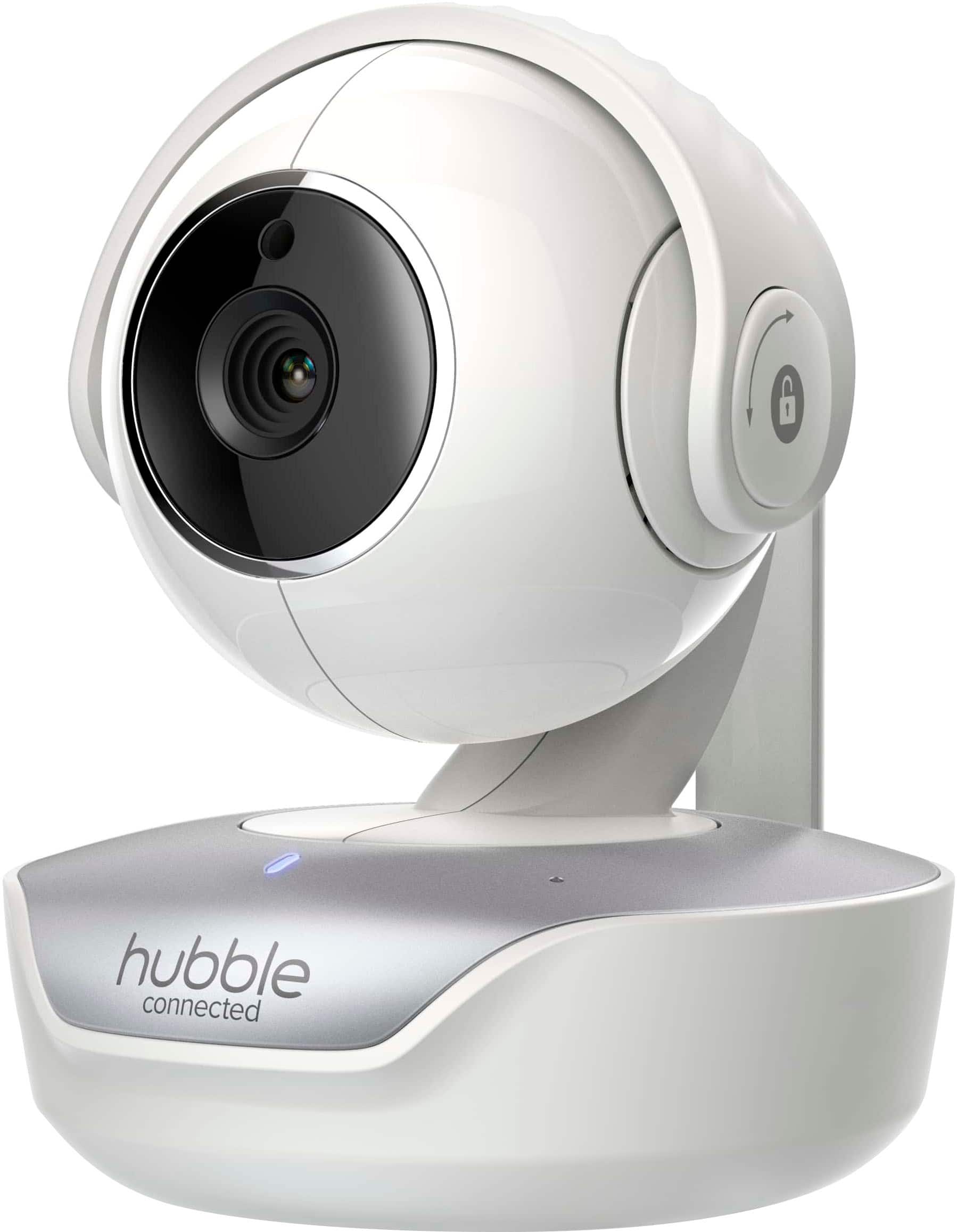 Alt View 11. Hubble Connected - Nursery Pal Premium with Hubble Grip 5" HD Smart Baby Monitor with Pan, Tilt, Zoom and Touch Screen - White.