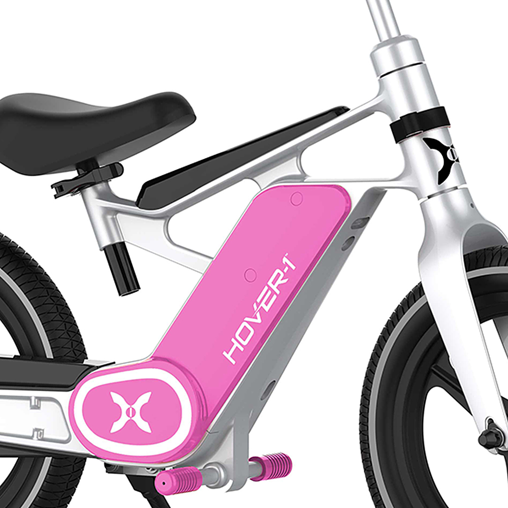 Left View: Hover-1 - My 1st E-Bike with 7.5 miles Max Range and 8 mph Max Speed - Pink