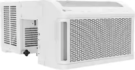 GE Profile - ClearView 250 Sq. Ft. 6,100 BTU Smart Ultra Quiet Window Air Conditioner - White