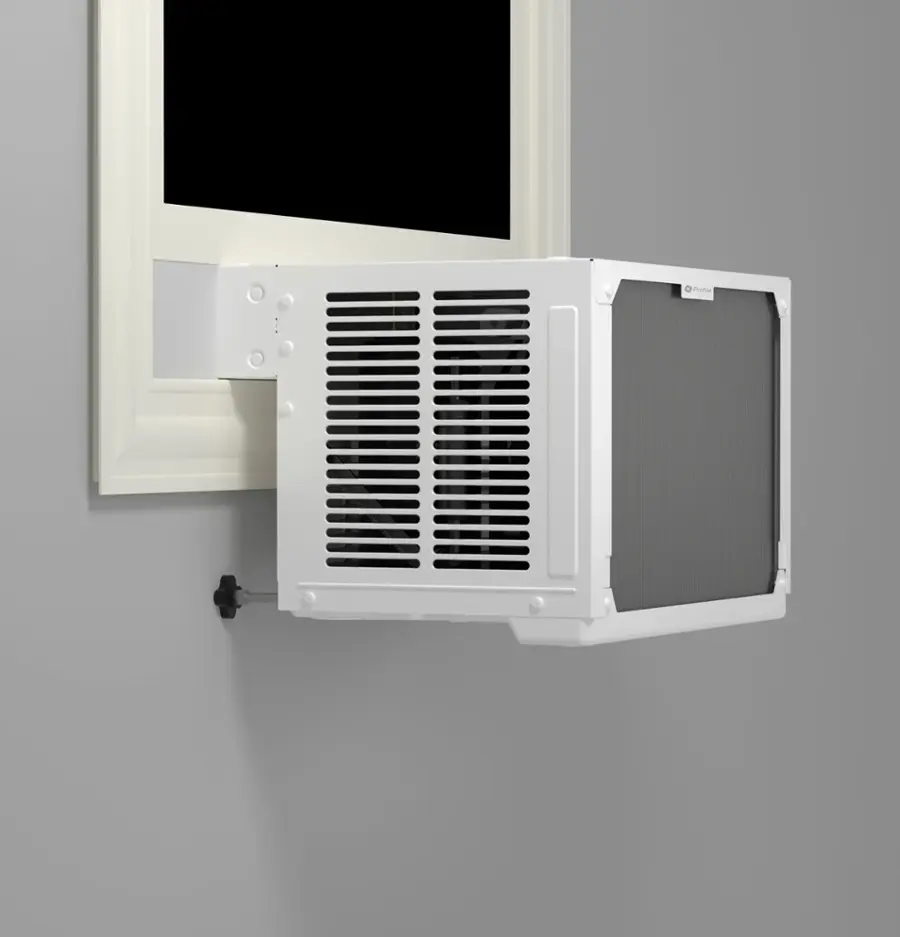 Alt View 22. GE Profile - ClearView 250 Sq. Ft. 6,100 BTU Smart Ultra Quiet Window Air Conditioner - White.