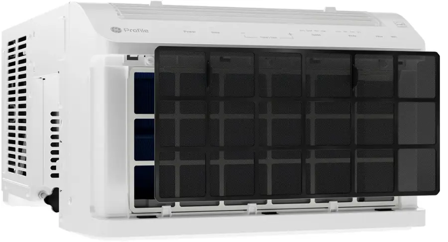 Alt View 29. GE Profile - ClearView 250 Sq. Ft. 6,100 BTU Smart Ultra Quiet Window Air Conditioner - White.