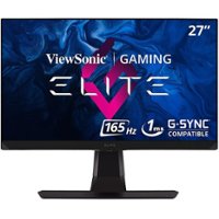 ViewSonic - Elite 27 LCD G-SYNC Monitor with HDR (DisplayPort USB, HDMI) - Black - Front_Zoom