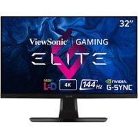 ViewSonic - ELITE XG321UG 32" IPS LCD 4K UHD G-SYNC Gaming Monitor with HDR1400 (DisplayPort, USB, HDMI) - Black - Front_Zoom