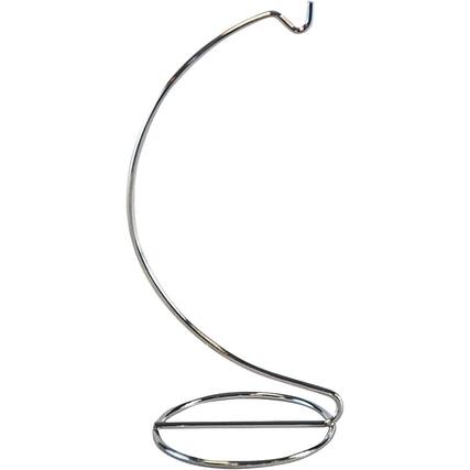 Front. PARKER SLATER - Decorative Ornament Display Stand, Tabletop Holder - Silver.