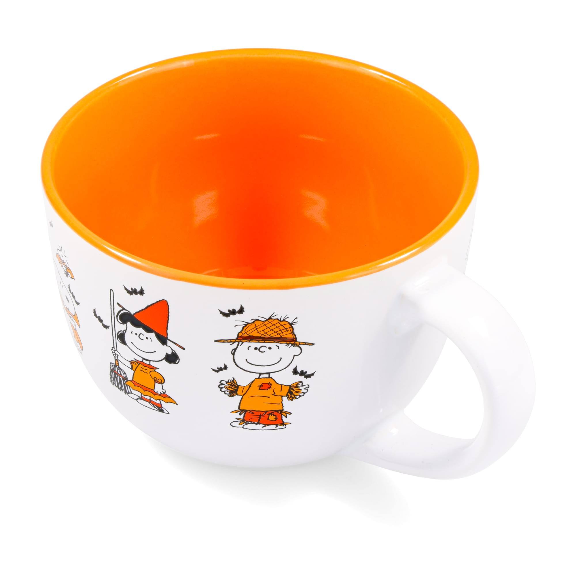 Alt View 2. Silver Buffalo - Peanuts Halloween Characters Ceramic Soup Mug | Holds 24 Ounces - Multi-Colored.