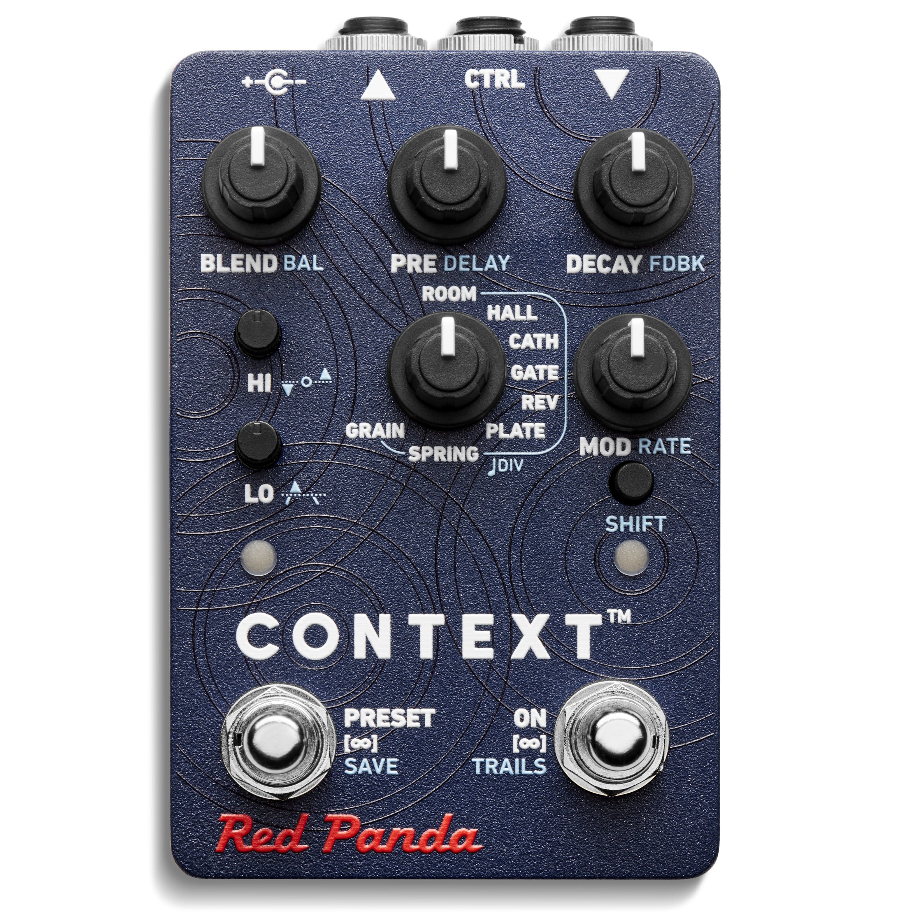 Photos - Effects Pedal Panda Red  - Context 2 Reverb Pedal RPL-102V2 
