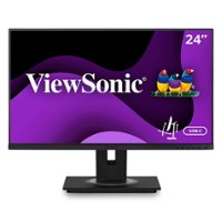 ViewSonic - VG2456A 23.8" LCD FHD Monitor (DisplayPort USB, HDMI) - Black - Front_Zoom