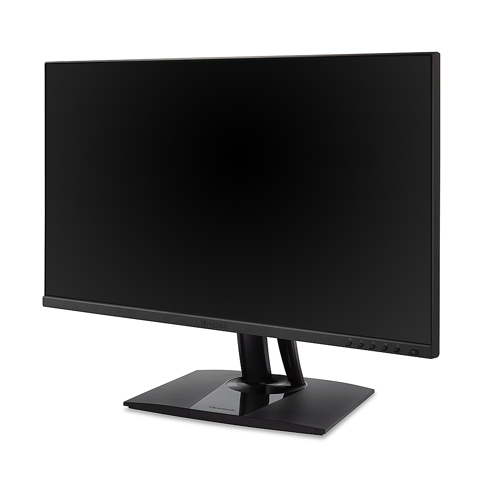 Left View: ViewSonic - 27 LCD 4K UHD Monitor (DisplayPort USB, HDMI) - Black